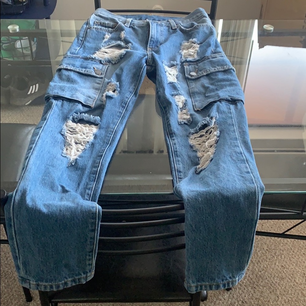 LF carmar ripped boyfriend jeans